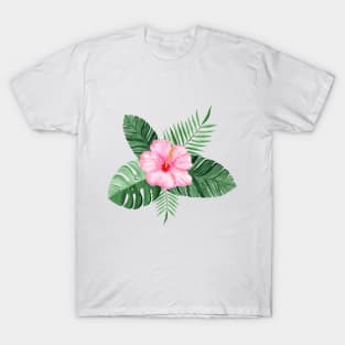 Pink Hibiscus T-Shirt